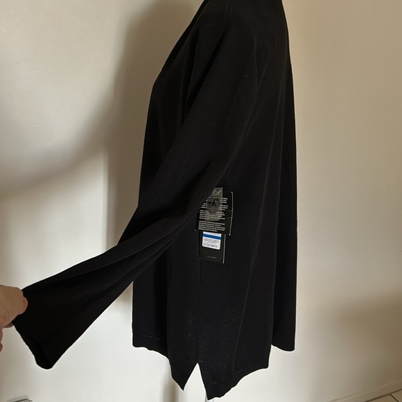 NWT Jones New York Icon Black Open Front Cardigan - Picture 6 of 11